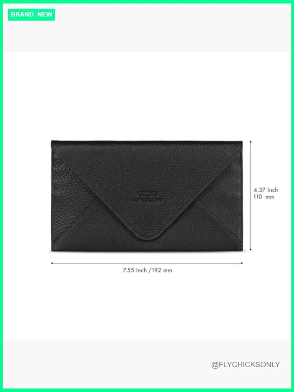 Genuine Leather Slim Wallet Clutch with RFID Blocking - Multiple Slots